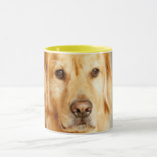 Golden Retriever Porträtt Mugg
