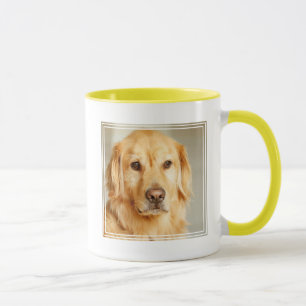 Golden Retriever Porträtt Mugg