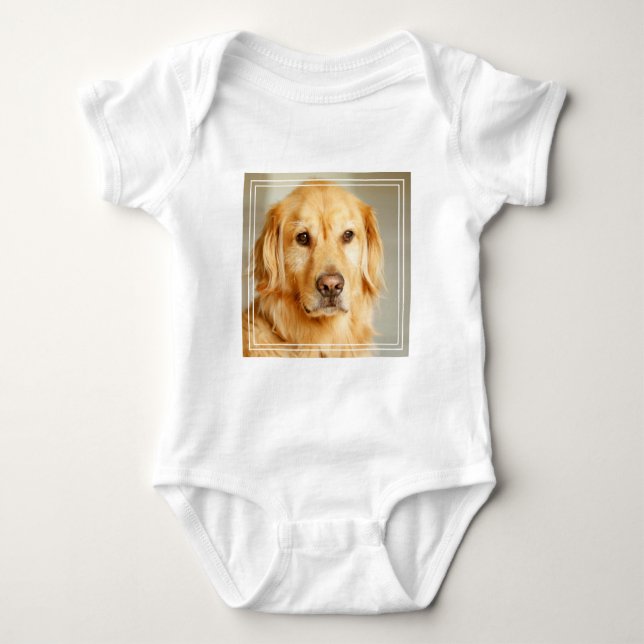 Golden Retriever Porträtt T Shirt (Framsida)