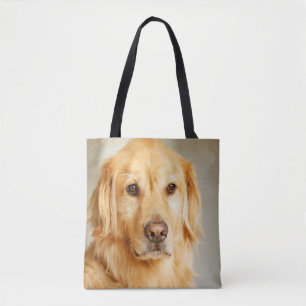 Golden Retriever Porträtt Tygkasse