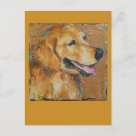 Golden Retriever-postkort Vykort