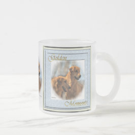 Golden Retriever-presenterar Golden Art Mugg