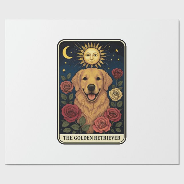 Golden Retriever Presentpapper (Platt)