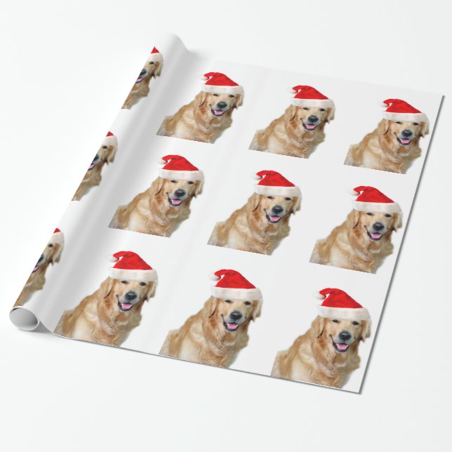 Golden Retriever Presentpapper (Utrullad)
