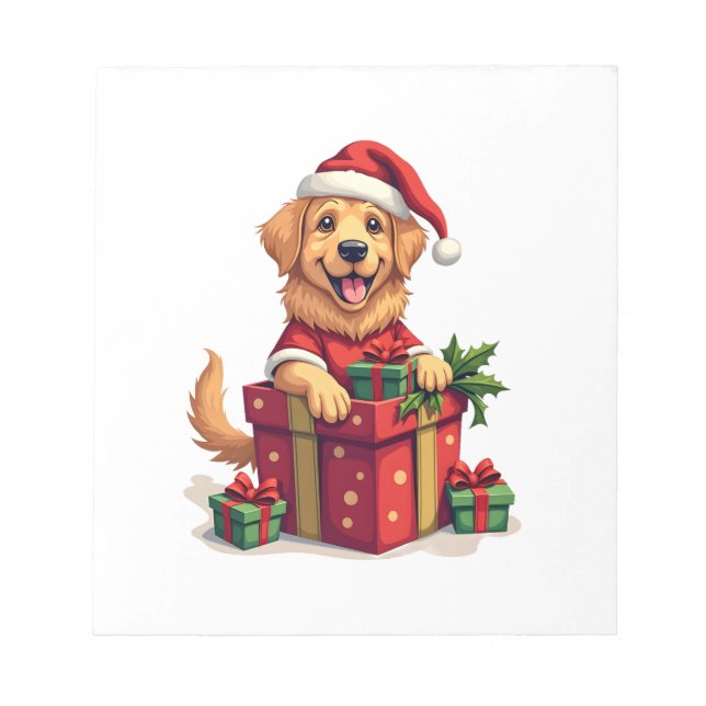 Golden Retriever Presentpapper Anteckningsblock (Framsida)