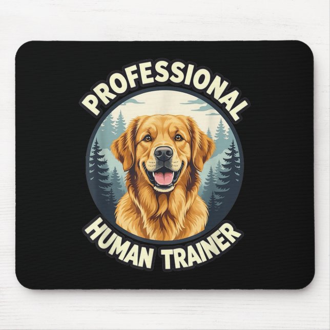 Golden Retriever Professional Human Trainer Funny  Musmatta (Framsidan)