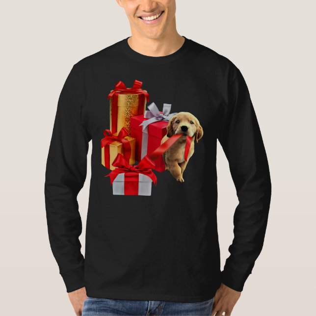 Golden Retriever Puppy 296 T Shirt (Framsida)