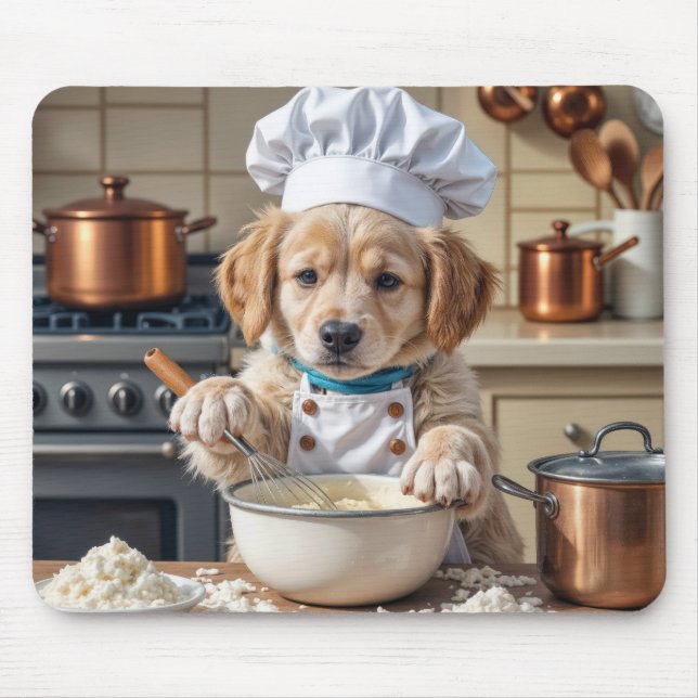 Golden Retriever Puppy Chef Musmatta (Framsidan)