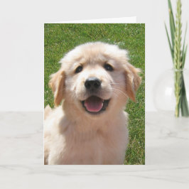 Golden Retriever Puppy Fars dag Card Kort