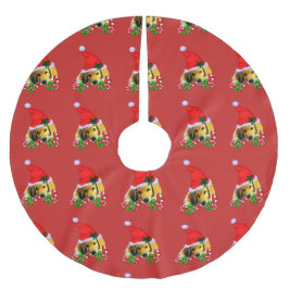 Golden Retriever Puppy-jul Julgransmatta Borstad Polyester