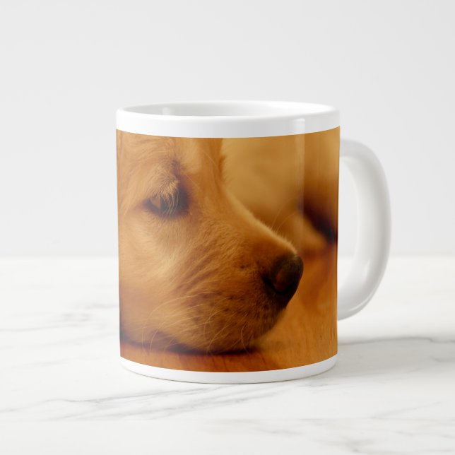 Golden Retriever Puppy Jumbo Mugg (Framsida höger)