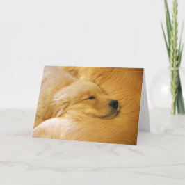 Golden Retriever Puppy Mors dag Card Kort