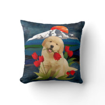 GOLDEN RETRIEVER PUPPY Pillow