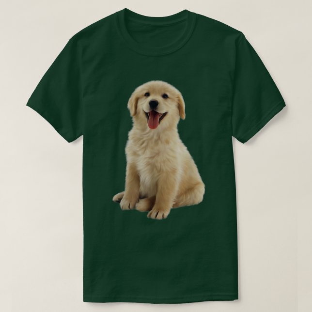 Golden Retriever Puppy  T Shirt (Design framsida)
