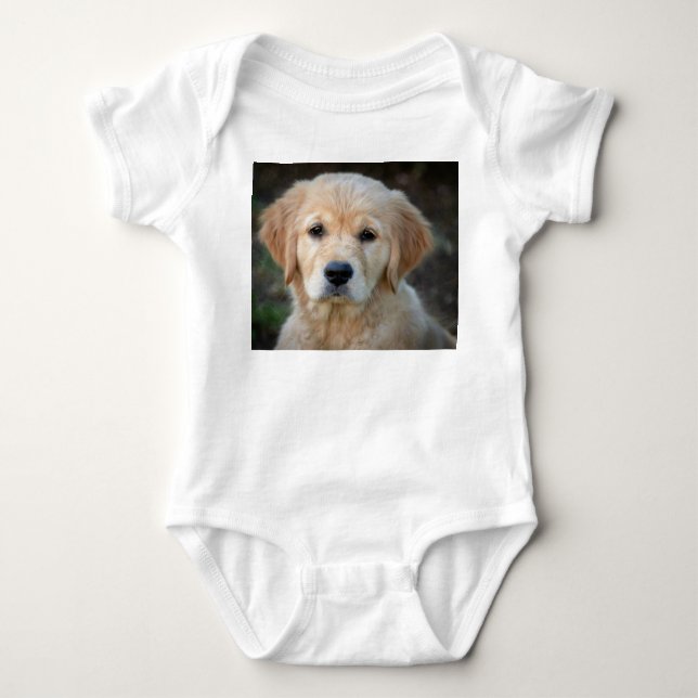 Golden Retriever Puppy T Shirt (Framsida)