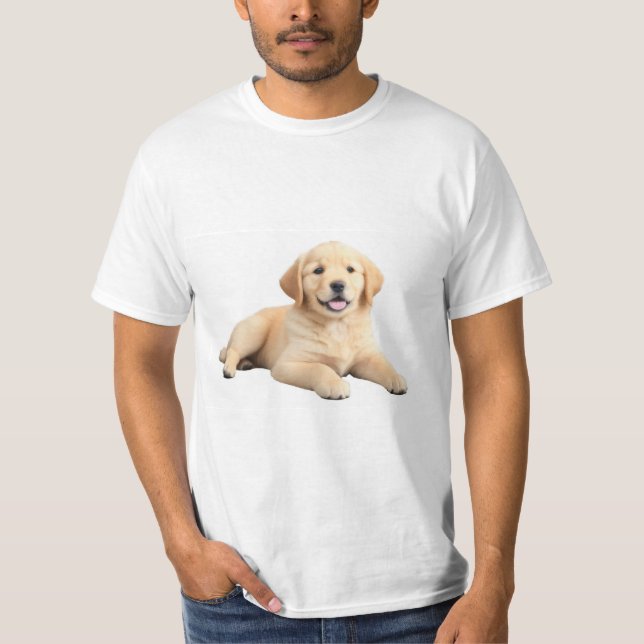 Golden Retriever Puppy T-Shirt (Framsida)