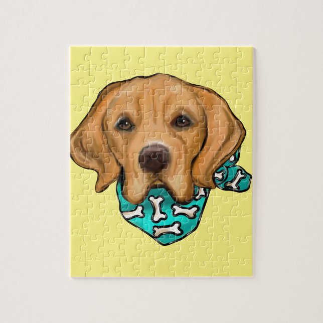 Golden Retriever Pussel (Vertikal)