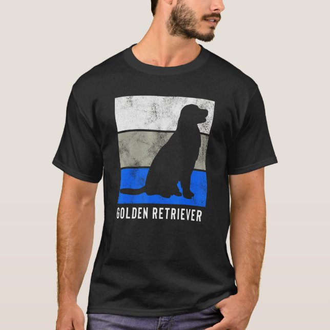 Golden Retriever Retriever T Shirt (Framsida)