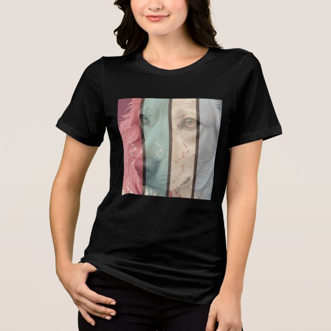 Golden Retriever Retro T Shirt (Framsida)
