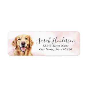 Golden Retriever-Returetiketter Returadress Etikett
