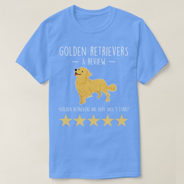 Golden Retriever Review T Shirt (Design framsida)
