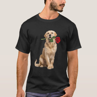 Golden Retriever Ro Alla hjärtans dag Djur älskare T Shirt