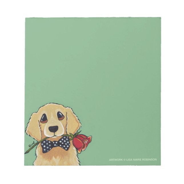 Golden Retriever & Ro Small Anteckningsblock (Framsida)