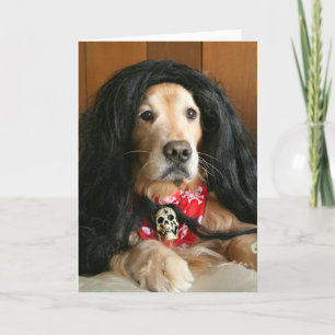Golden Retriever Rock and roll Hund Birthday Kort