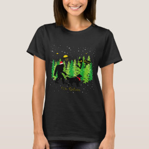 Golden Retriever Rolig Bigfoot Jul Alien Ufo T Shirt