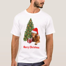Golden Retriever Santa Hund Jul T Shirt