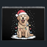 Golden Retriever Santa Julgran Ljus Julafton Kalender<br><div class="desc">Golden Retriever Santa Julgran Ljus Julafton</div>
