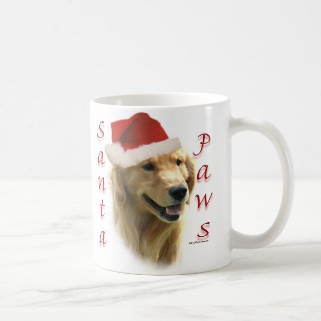 Golden Retriever Santa Tass Kaffemugg (Höger)