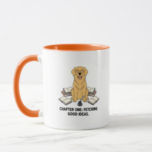 Golden Retriever Schak Hund Orange Dricksglas Cool Mugg