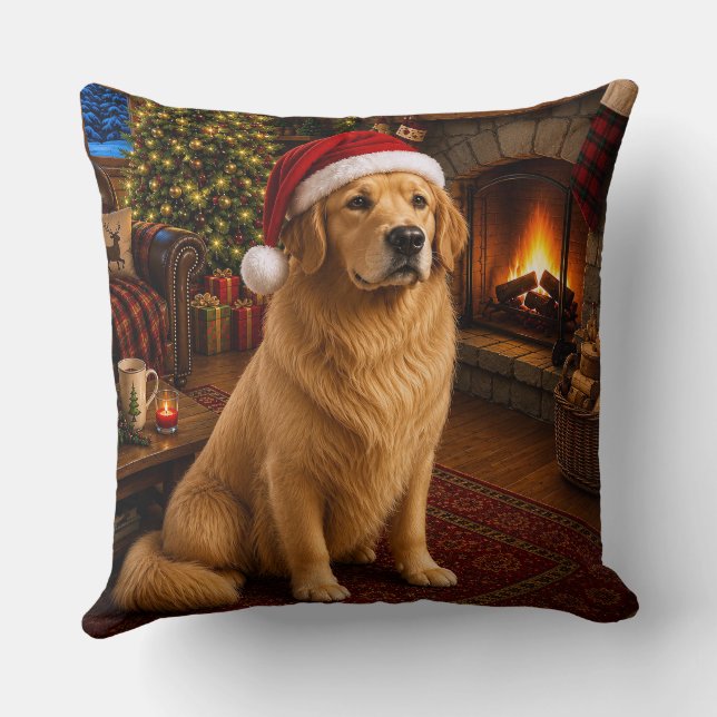 Golden Retriever Semester  Kudde (Baksida)