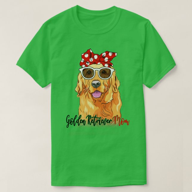 Golden Retriever Shirt Golden Retriever Mamma Band T Shirt (Design framsida)