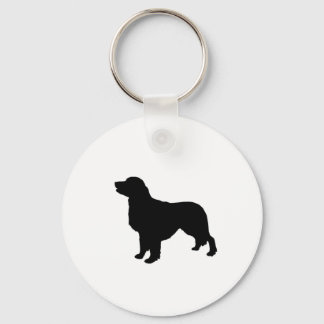 Golden Retriever Silhouette Kärlek Hundar Nyckelring