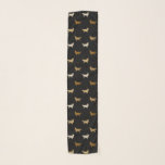 Golden Retriever Silhouettes Mönster Sjal<br><div class="desc">Golden Älskare Scarf</div>