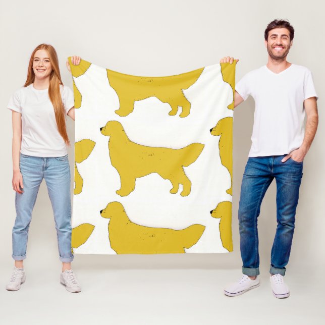 Golden Retriever silo Fleecefilt (På plats)