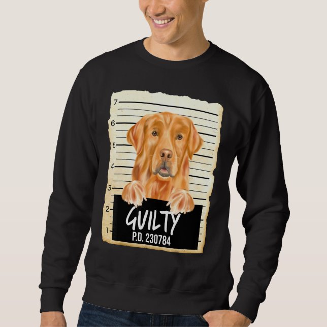 Golden Retriever Skyldig Hund Fotografi Lång Ärmad Tröja (Framsida)