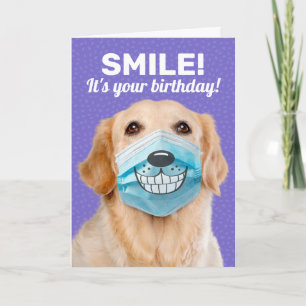 Golden Retriever SMILE! Din födelsedag Kort