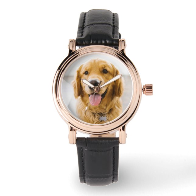 Golden Retriever Smiling Armbandsur (Framsida)