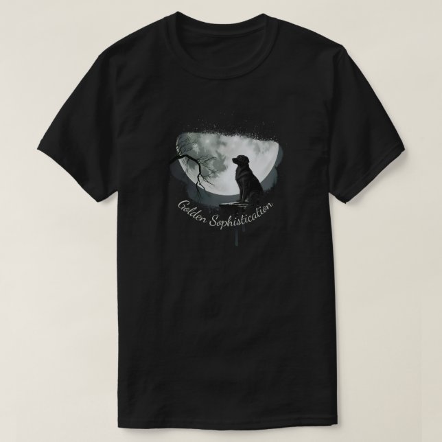 Golden Retriever sofistikering T Shirt (Design framsida)