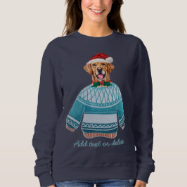 Golden Retriever som bär ful jul hundmamma T Shirt