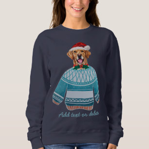 Golden Retriever som bär ful jul hundmamma T Shirt
