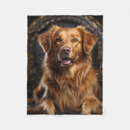 Golden Retriever som Fleecefilt