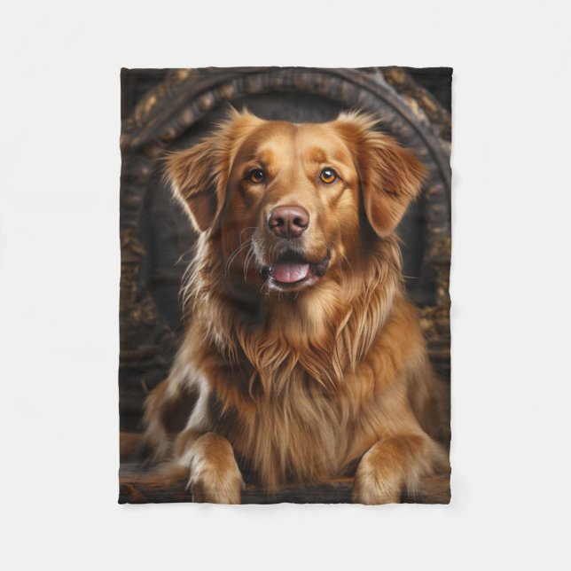 Golden Retriever som Fleecefilt (Framsidan)