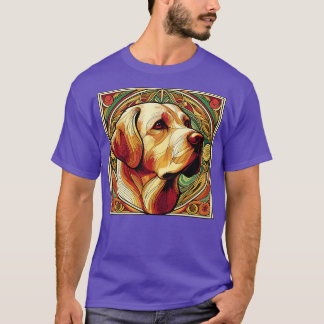 Golden Retriever som tillhör rasen Art nouveau Sty T Shirt