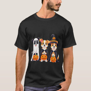Golden Retriever Spöke Halloween Bus eller Godis D T Shirt