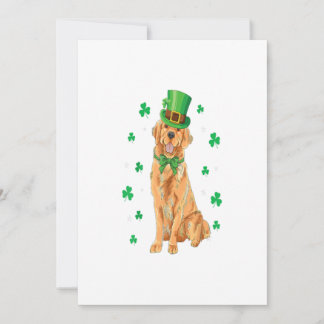 Golden Retriever St. Patricks Day Rolig hund Älska Meddelande