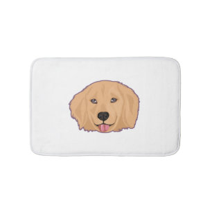 Golden Retriever Sticker Badrumsmatta